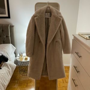Winter teddy coat from aritzia